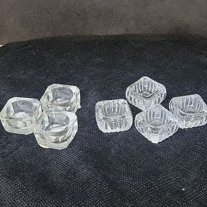 Salt Cellar Antique Vintage Open Dip Dish Lot Of 7
